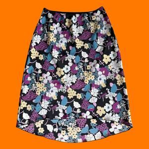 00's vintage floral y2k asymmetrical skirt MEDIUM my michelle